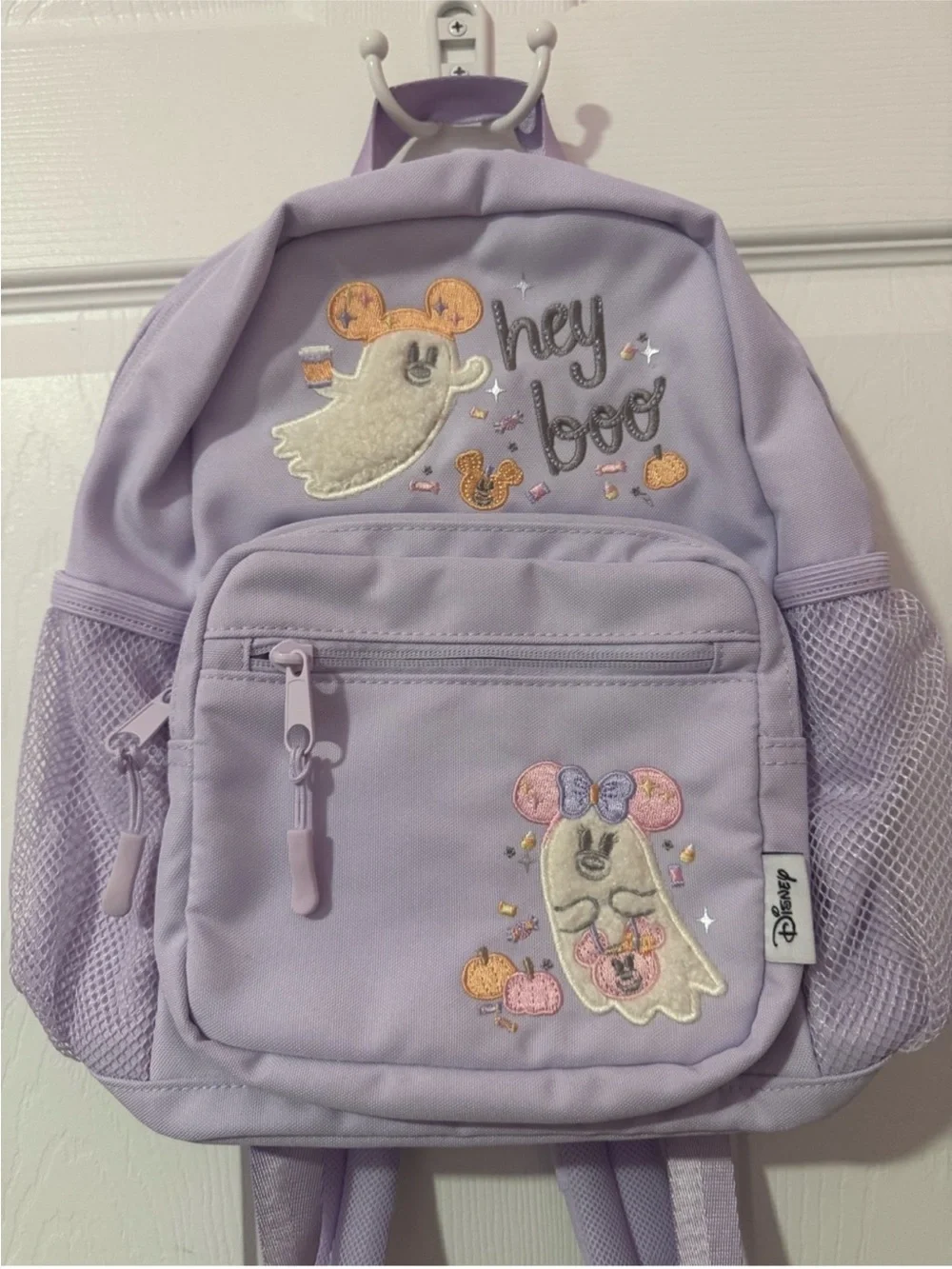 Disney Lavender Mickey & Minnie 'Hey Boo' Cutie Ghost Mini Backpack